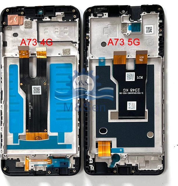 ZTE Blade A73 4G/5G LCD Display Bildschirm mit Touch Panel Digitizer und Rahmen in Schwarz - Bild 1