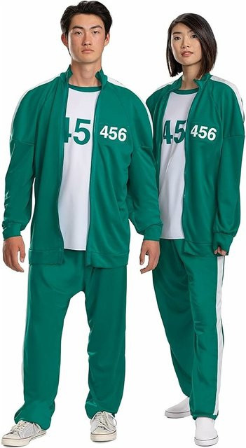 Disguise Squid Game Spieler 456 Kostüm Trainingsanzug mit Jacke - Bild 1