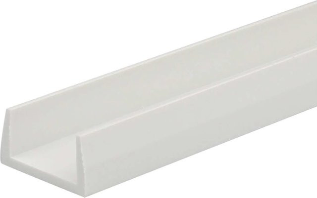 Arcansas U-Profil aus PVC in Weiß, B/H/L: 18 x 10 x 1000 mm - Bild 1