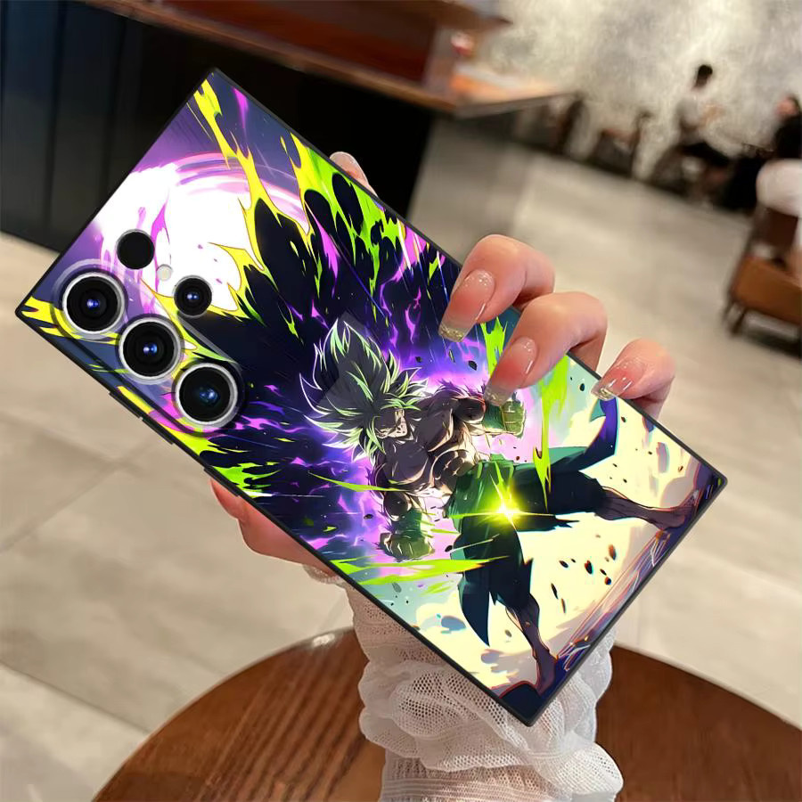 Samsung Handyhülle Dragon Ball Goku Design in Schwarz für Galaxy S25 Edge S24 Plus S23 Ultra S21 FE S20 - Bild 2