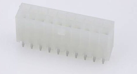 Molex Einbau-Stiftleiste Standard 20-polig in Weiß - Bild 1