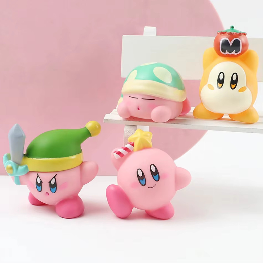 Bandai Kirby Actionfiguren, mit Aufbewahrungstasche, PVC - Bild 1