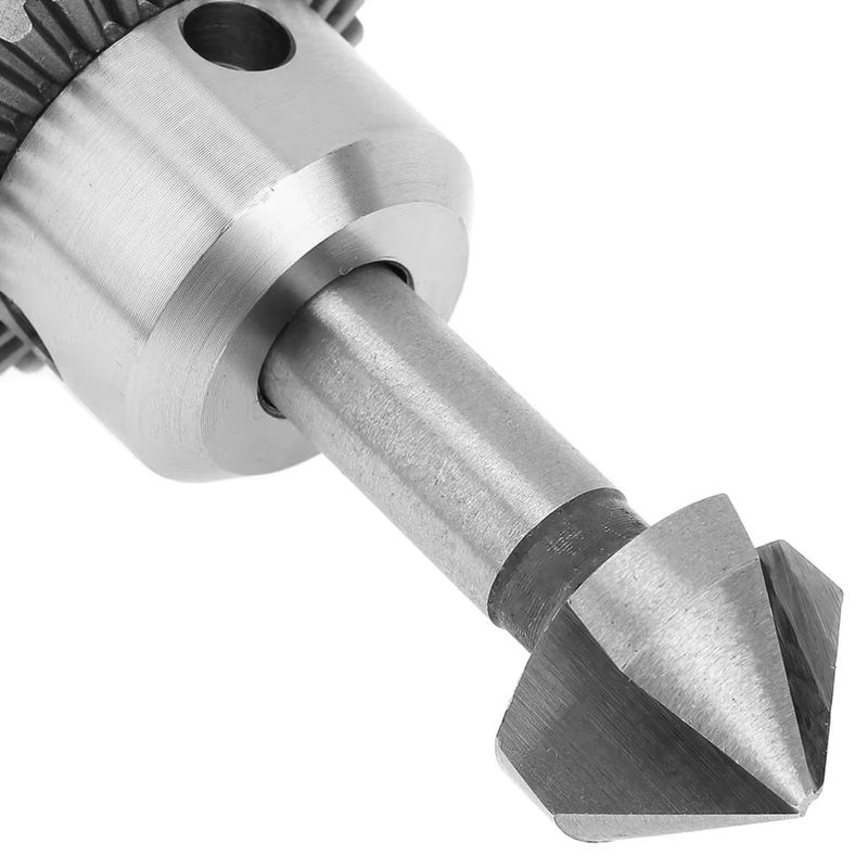 DAZZLEEX 3-Flöten-Senker Bohrer 90 Grad Anfasen Werkzeug für Holz und Metall in Silber - Bild 5
