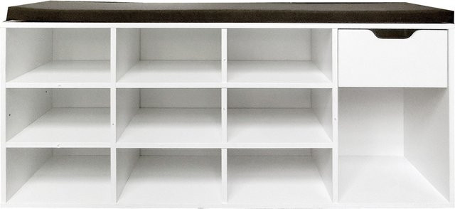 HTI-Living Schuhbank Lisa Weiß für Flur und Eingangsbereich - Bild 1