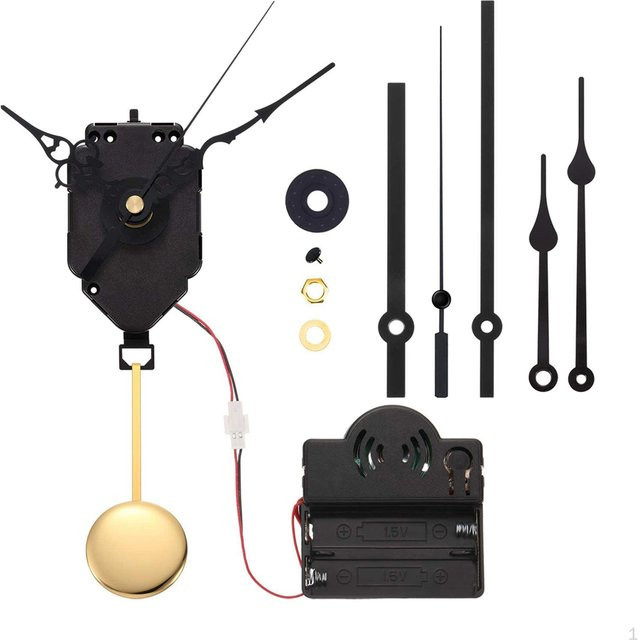 Magideal Pendeluhrwerk, Reparatur Spieluhr Schlagwerk, Langer Schaft, Black - Bild 1