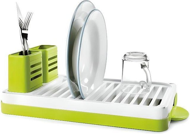 Kompakter Geschirrtrockner Jamon in Grün, B/T/H: 22,5 x 13,5 cm - Bild 1