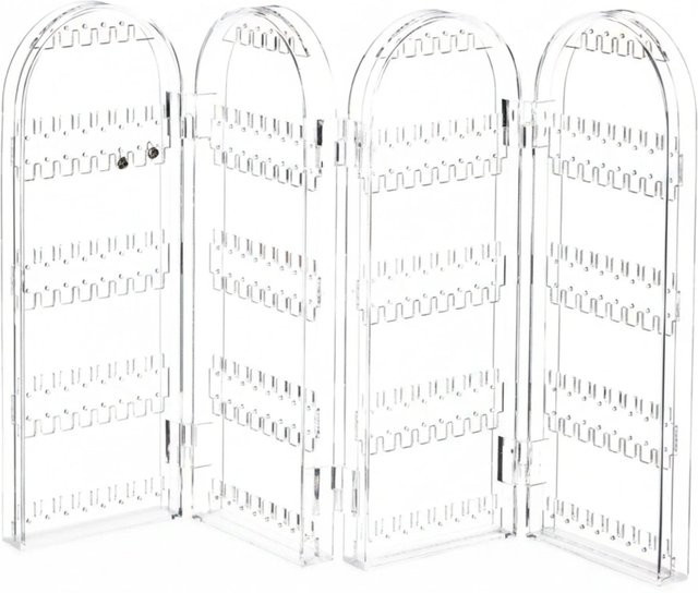 Relaxdays Schmuckhalter aus Acryl in Transparent, klappbar, B/T/H: 42 x 28 x 2 cm - Bild 1