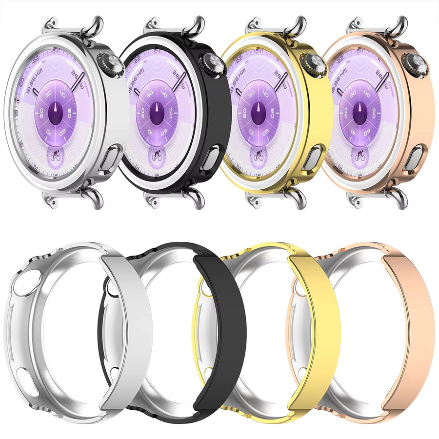 FancyWrist Diamond Case für Huawei Watch GT6 41 mm und Huawei Band GT5 41 mm Smartwatch Bumper für Damen in Silber - Bild 3