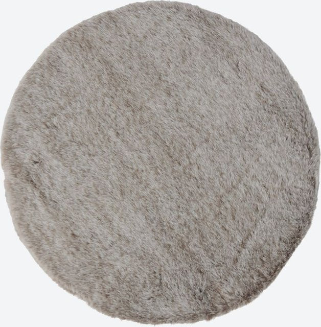 Rundes Stuhlkissen von home_deluxe aus Schaumstoff in Grau und Braun, Durchmesser: 38 cm - Bild 1