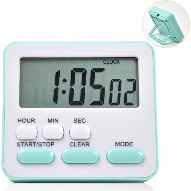 Happypilot Digitaler Küchentimer in Grün mit Count Down und Count Up Funktion - Bild 1