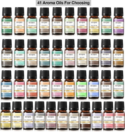 EUQEE Duftöl Kokos, Vanille, Kaugummi, Kaffee, Kürbiskuchen, Zedernholz, 10 ml