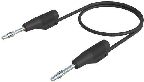 Hirschmann Test & Measurement MVL F 2/50 Messleitung mit 2mm Lamellenstecker in Schwarz, Länge: 0,50 m - Bild 1