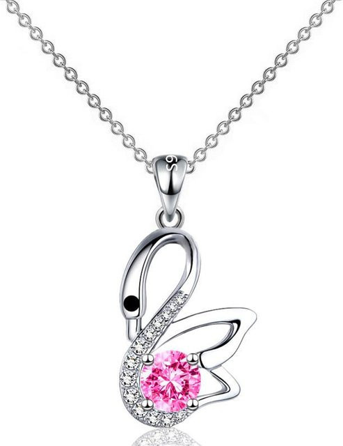 Anhänger Schwan, 925 Silber, Zirkonia, Weiß, Damen - Bild 1