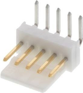Molex Stiftleiste Standard Weiß, 5 Polzahl, Rastermaß: 2.54 mm - Bild 1