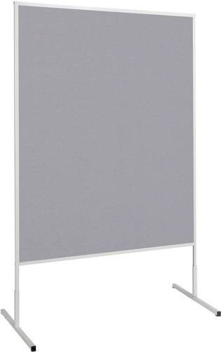 Maul Moderationstafel Maulstandard mobil mit Filzoberfläche in Grau, B: 120 cm, H: 150 cm - Bild 1