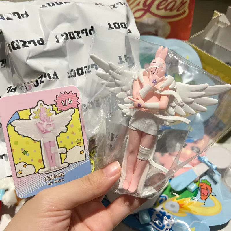 Plzdot Irasutoya X My Friend Rabbit, Modellspielzeug, Rosa Kaninchen, Einzelfigur - Bild 4