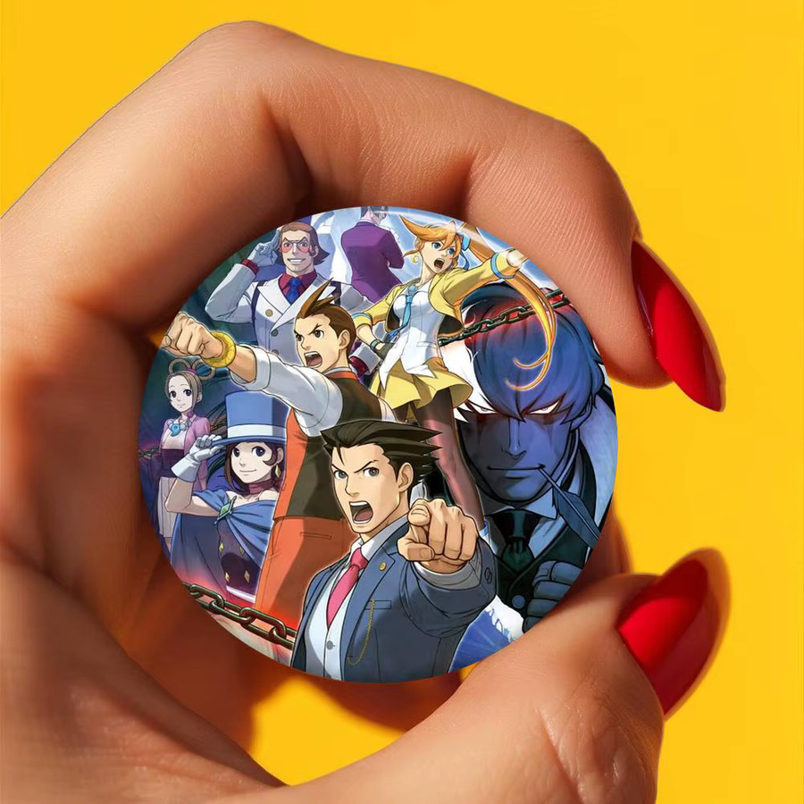 Anstecknadeln Ace Attorney, Weißblech, Bunt - Bild 3