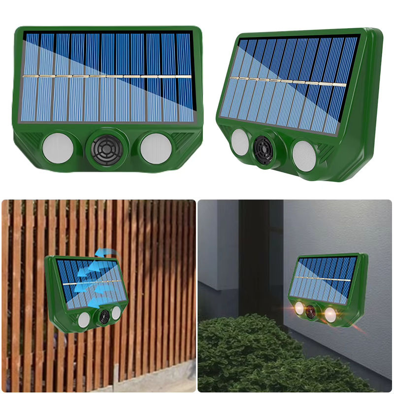Solarbetriebenes Ultraschall-Tierabwehrmittel mit 500mAh Akku und USB-Aufladung zur Abschreckung von Mäusen, Kojoten, Füchsen, Waschbären und Hirschen - Bild 5