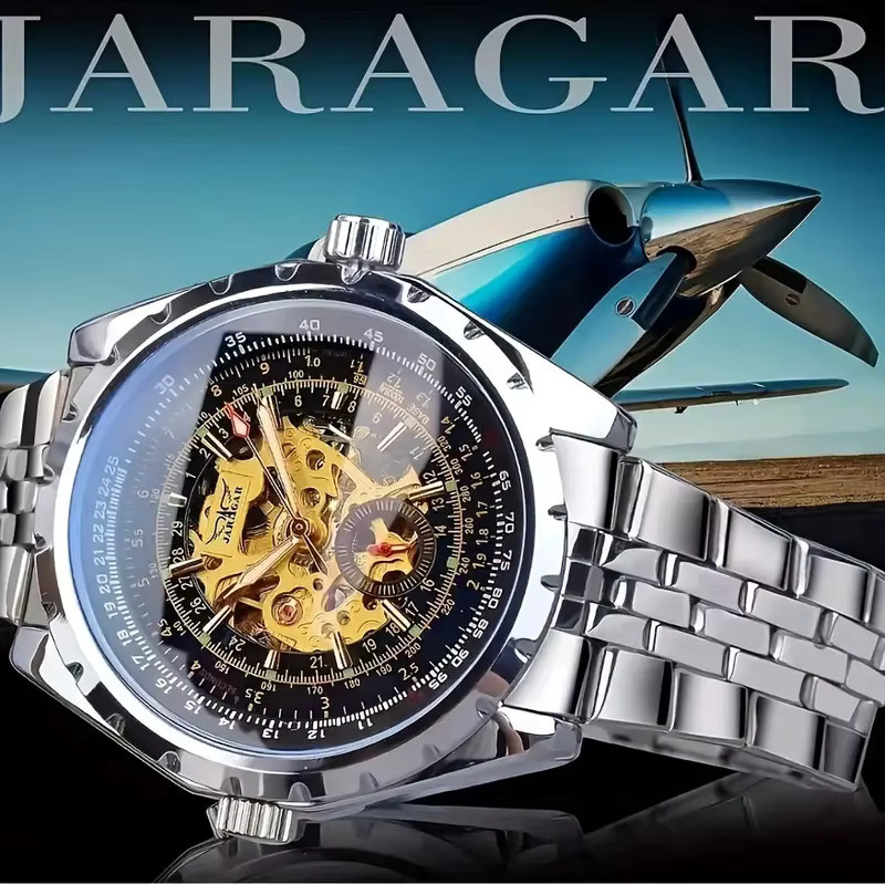 FORSINING Armbanduhr, Automatik, Edelstahl, Silber, Herren - Bild 4