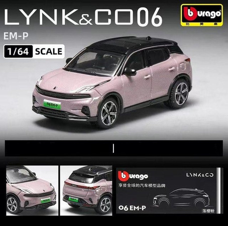 Bburago Lynk&Co 06 Em-P SUV, Modellauto, 1:64, Metall, ab 18 Jahren
