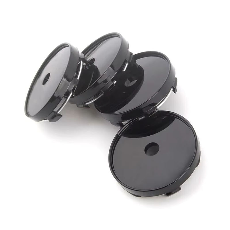 4 Stück Universal Auto Radnabenmittenkappen ohne Logo in Schwarz, Durchmesser: 60 mm - Bild 5