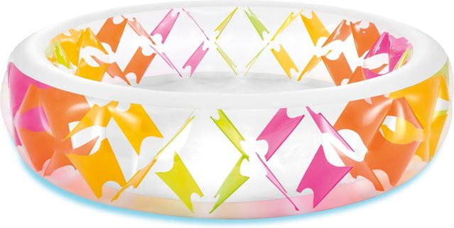 Aufblasbares INTEX Pinwheel Planschbecken für Kinder, rund, bunt, Durchmesser: 229 cm - Bild 1