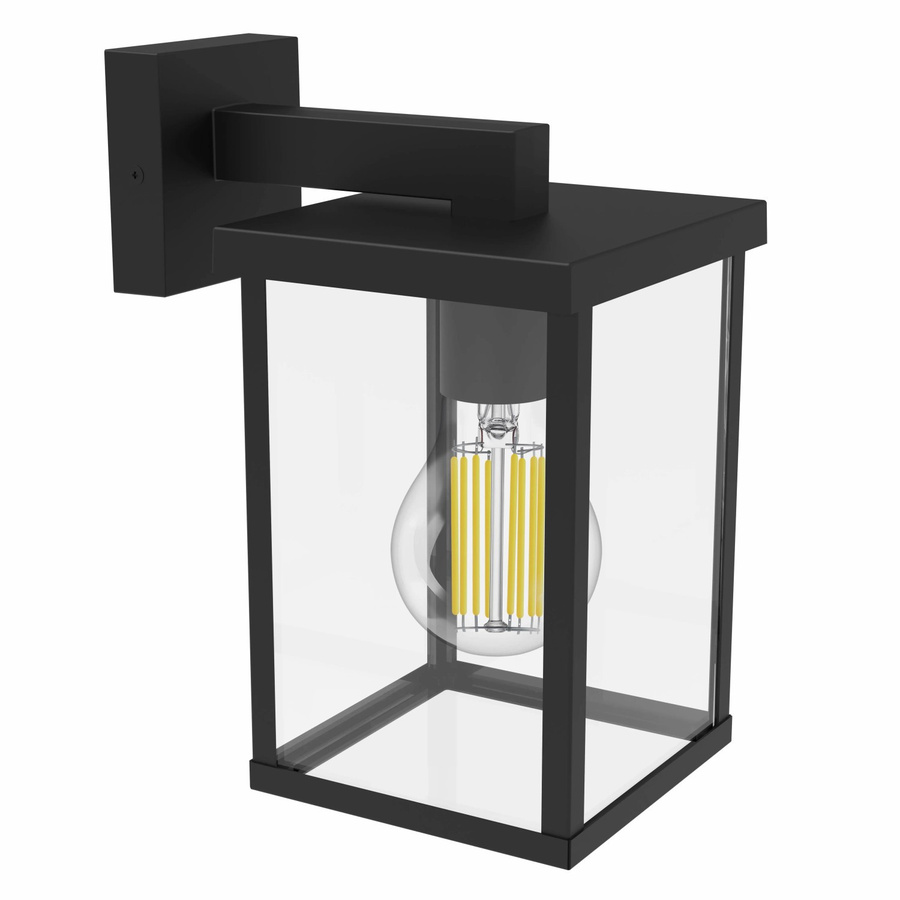 Philips Outdoor-Wandleuchte Bellini in Schwarz aus Aluminium und Glas mit E27 Fassung, IP44 Schutzklasse - Bild 2