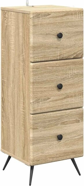vidaXL Schubladenschrank Sonoma-Eiche in Braun, B/T/H: 33 x 34,5 x 90 cm - Bild 1