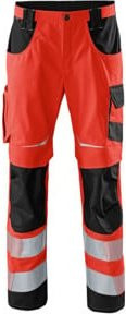 Kübler PSA Reflectiq Arbeitshose 2207 in Warnrot/Schwarz mit Cordura - Bild 1