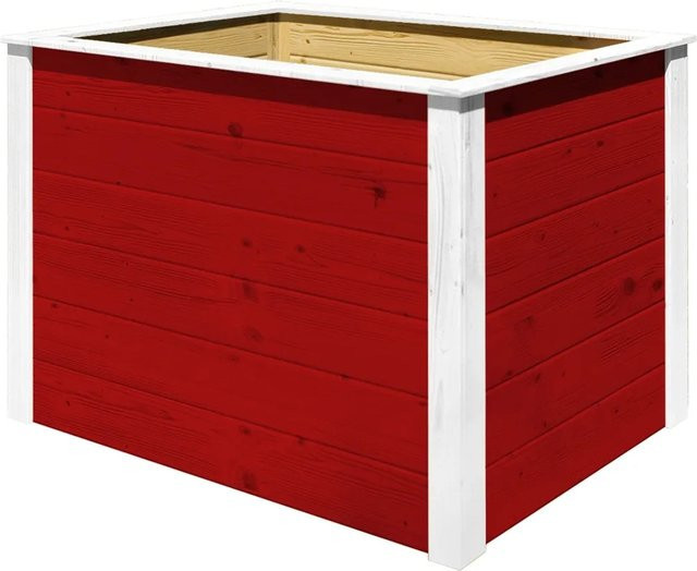 WEKA Hochbeet aus Fichtenholz in Rot, B/T/H: 100 x 69 x 71 cm - Bild 1