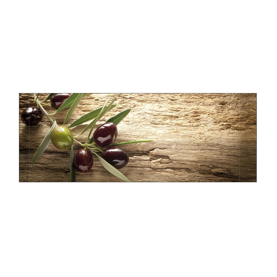 MySpotti Küchenrückwand Profix Cucina Mediterran aus Aluminium, Farbe: Braun-Grün, B/H: 160 x 60 cm - Bild 1