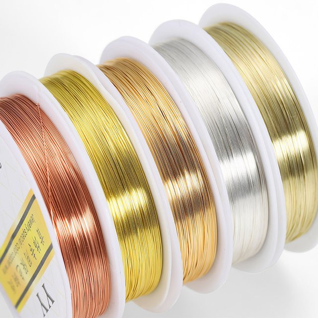 AGCFABS Kupfer Draht, Gold Farbe, DIY Schmuck Zubehör - Bild 1