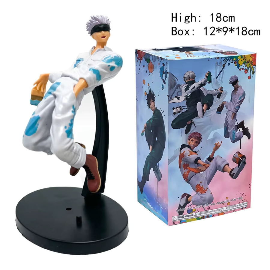 Bandai Jujutsu Kaisen Graffiti Battle Anime-Figuren, Fushiguro Megumi, Kugisaki Nobara, Panda, Gojo Satoru - Bild 3