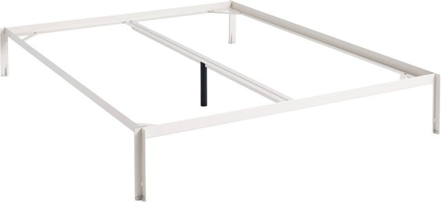 HAY Connect Bed in Weiß aus pulverbeschichtetem Metall im Industrial Design - Bild 1