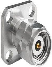 Bulgin RF240A4PCCA Rundsteckverbinder Flush Mount in Silber - Bild 1