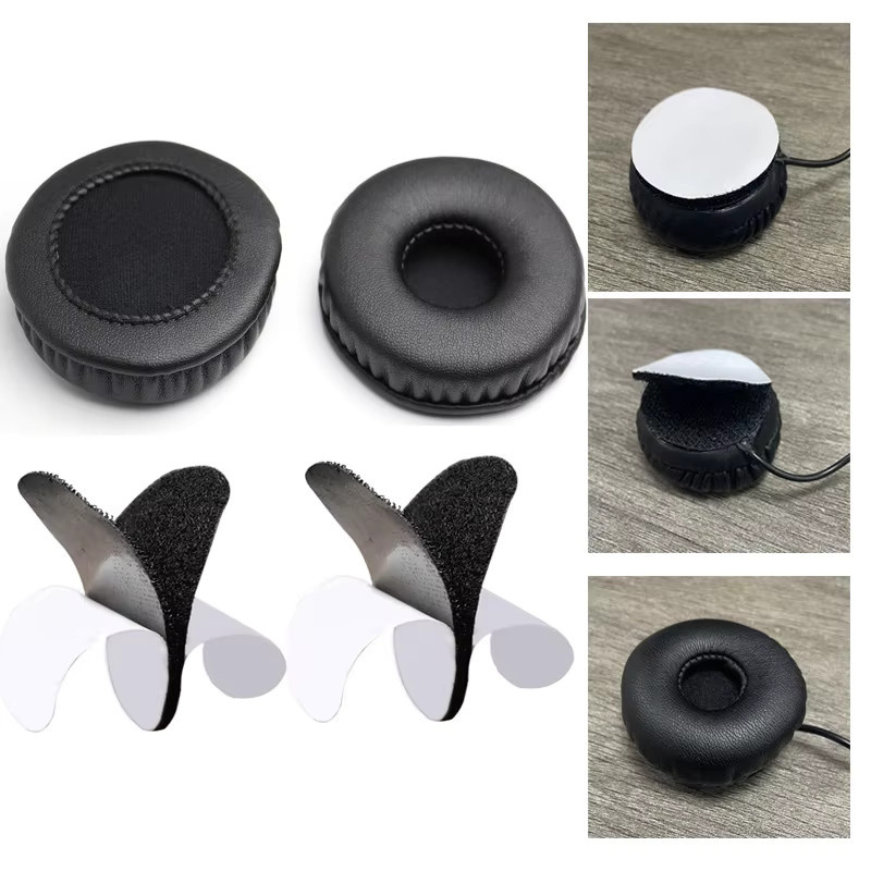 Moman Motorrad Intercom H2S und H2PRO Zubehör Set mit Mikrofon, Schwammbezug und Lederbezug in Schwarz - Bild 3