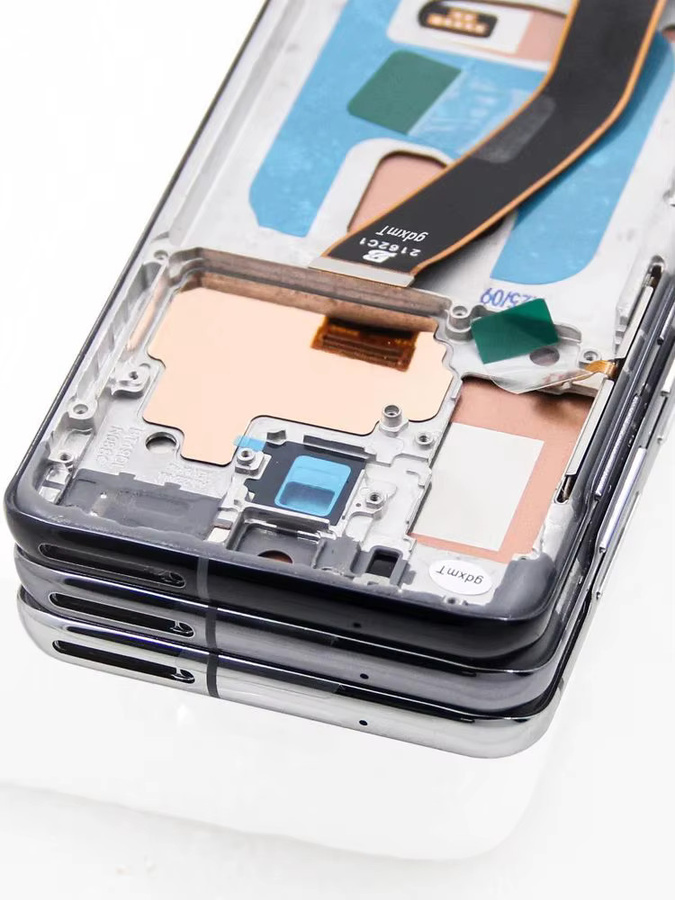 Samsung Galaxy S20 5G LCD Display Touchscreen Digitzer Montage mit Rahmen in Schwarz oder Grau für SM-G981 G981F - Bild 5