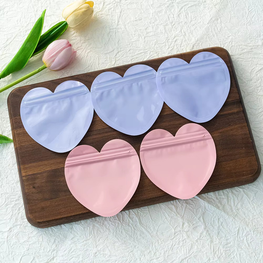 50 Stück selbst dichte Reißverschlussbeutel aus Kunststoff in Lila, B: 10 cm x H: 10 cm, ideal für Süßigkeiten, Kekse, Schmuck und Geschenke - Bild 3