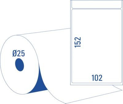 Avery Zweckform Thermodirekt-Etiketten Weiß, 950 Stück, B: 10,2 cm, H: 15,2 cm - Bild 2
