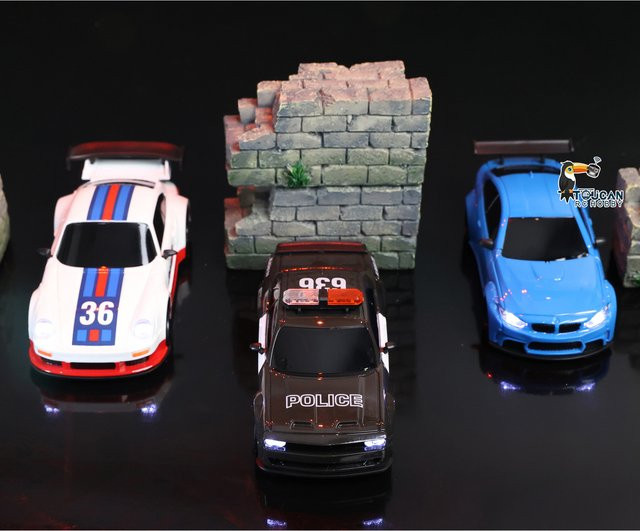JIABAILE RC Drift Car, 1/36, ferngesteuert, mit LED-Beleuchtung - Bild 1