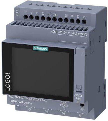 Siemens Logo! 9 SPS-Steuerungsmodul 9ED1052-1FB08-0BA3 in Grau - Bild 1