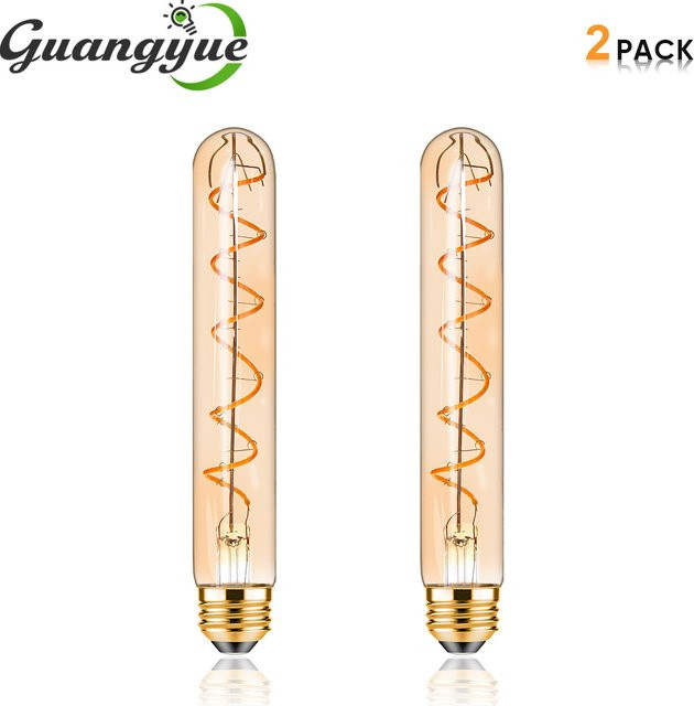 Grensk T185 Spiralfilament-LED-Retro-Glühbirne, E27, 3 W (30 W Äquivalent), 2200 K Warmweiß, Bernsteinglas Transparent/Braun - Bild 1