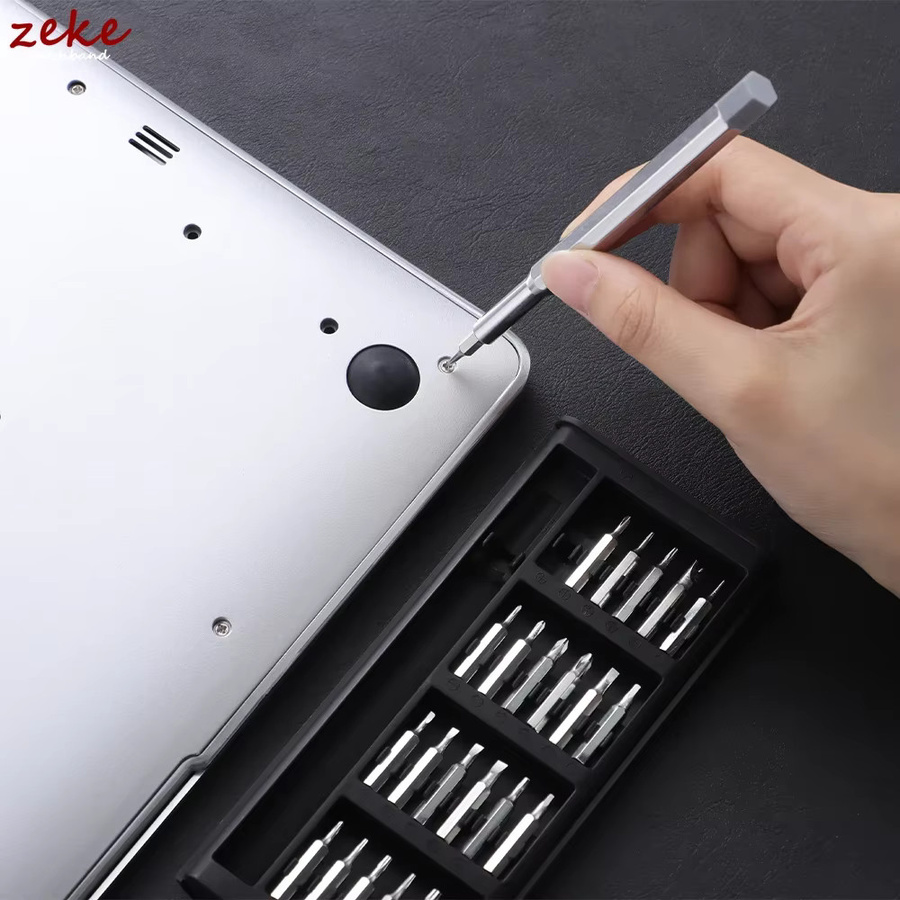 Crazyband Magnetisches 25-in-1 Präzisions-Schraubendreher-Set mit 24 Mini-Taschenschraubendrehern für Mobiltelefone, PC und Uhren - Bild 2