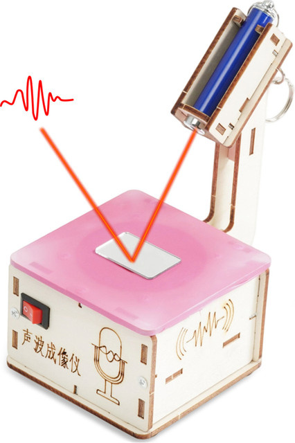 QXLRM Akustische Welle Imager Modell, Holz, DIY Montage, Wissenschaft Experiment Kit - Bild 1