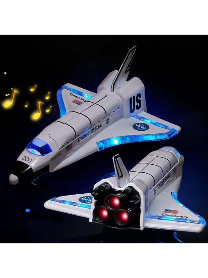 Space Shuttle Simulation Luftfahrt Modell, Metall, Weiß, Mini Auto - Bild 7
