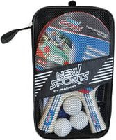 Tischtennis-Set von VEDES mit 2 Holzschlägern, 3 Bällen und Netz - Bild 1
