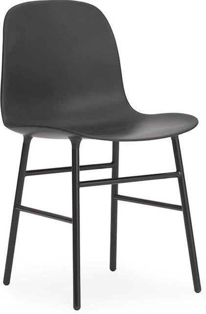 Normann Copenhagen Form Stuhl mit schwarzem Metallgestell im skandinavischen Design - Bild 1