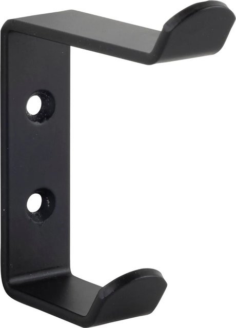 Technik Team Mantelhaken Eraos aus Stahl in Schwarz Matt, Breite: 20 mm, Höhe: 90 mm - Bild 1