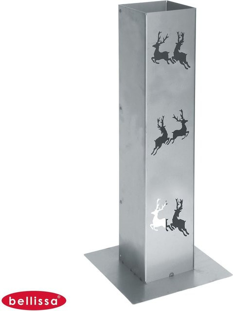 Bellissa Corten Feuersäule Lichtsäule Windlicht aus Corten-Stahl in Braun, Höhe: 70 cm - Bild 1