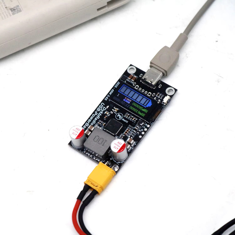 DYKBmetered Bidirektionales 45W Schnell-Ladegerät mit LCD-Display für Lithium RC-Akkus, Li-Ion und LiFePO4, USB-C, Schwarz - Bild 3